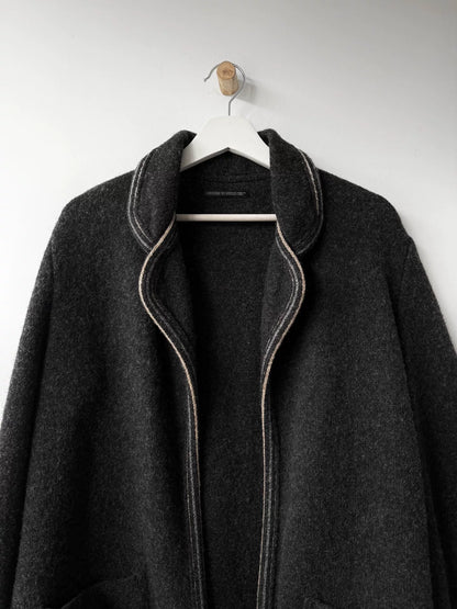 Yohji Yamamoto Wool Jacket with Contrast Edges