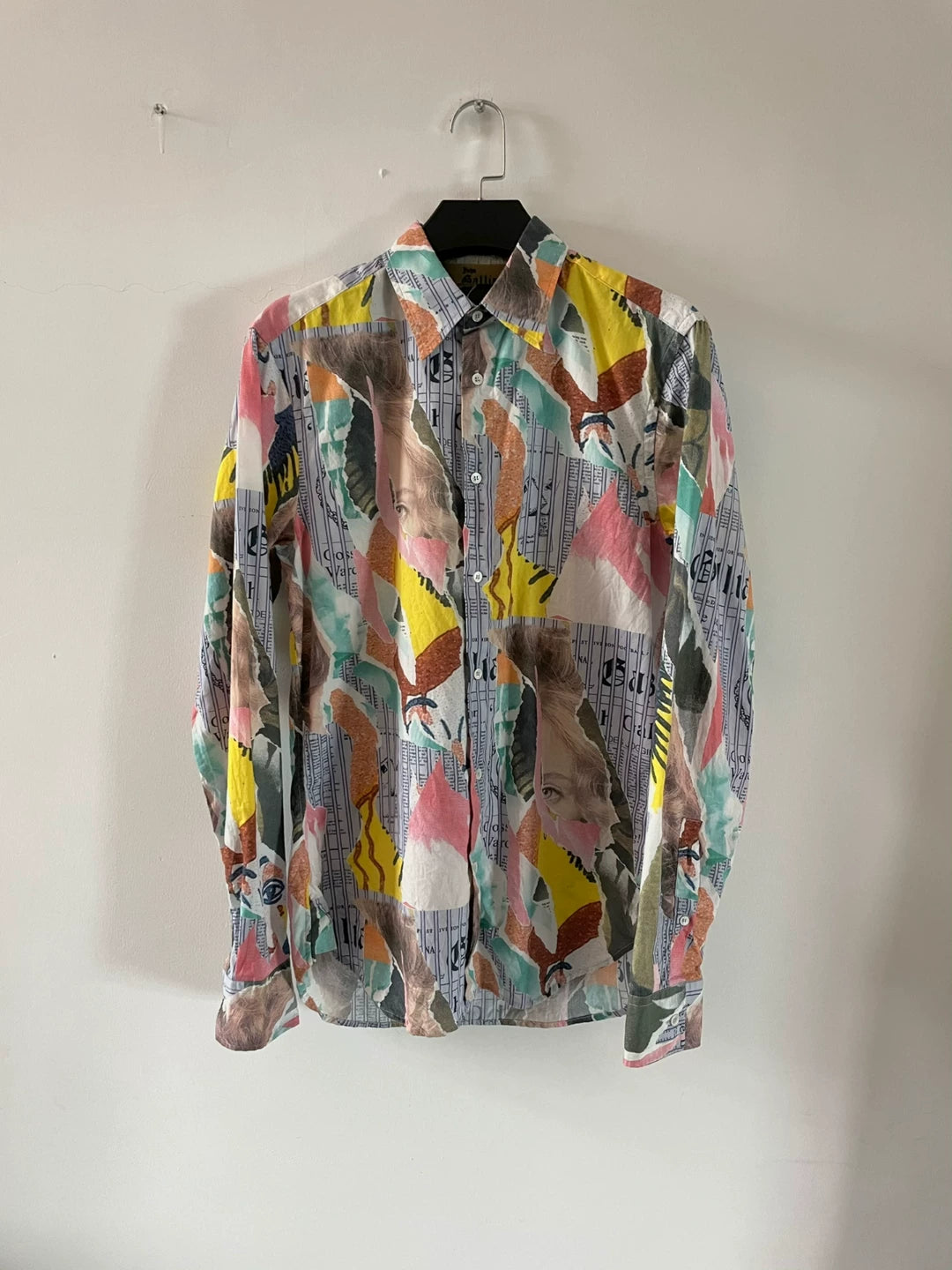 John Galliano Pirate Newspaper Shirt