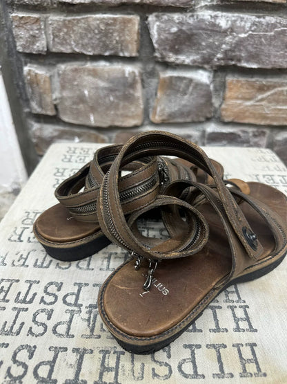 Julius Zipper Strap Sandals