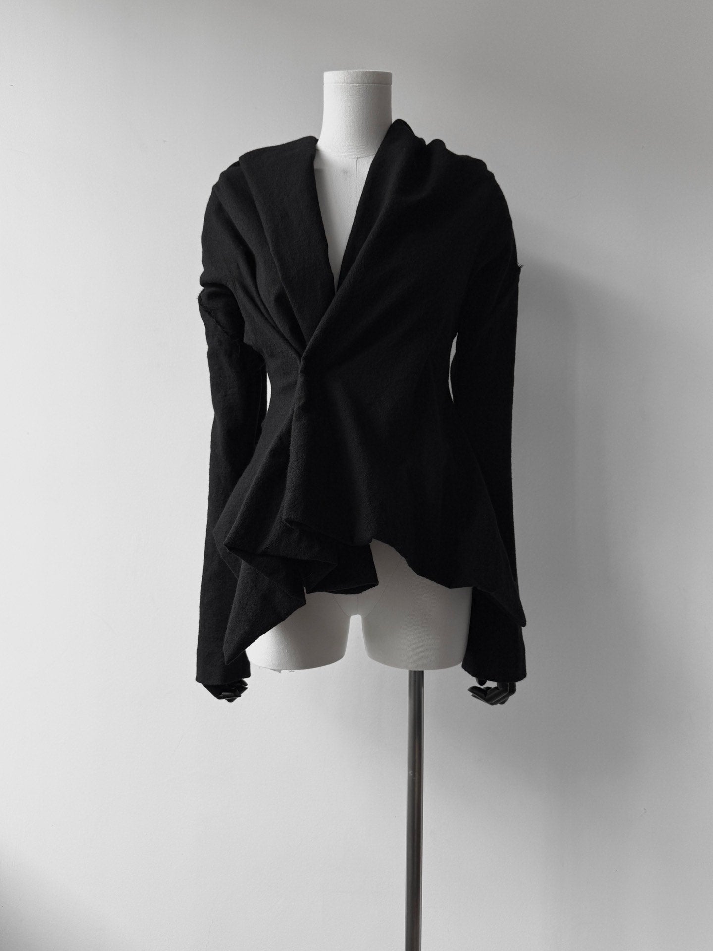 Yohji Yamamoto 24AW Asymmetric Wool Jacket