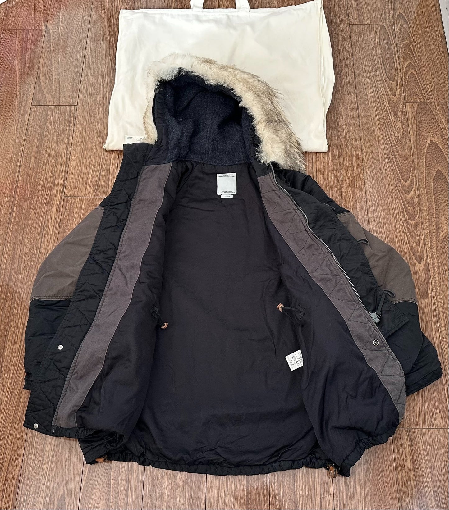 visvim valdez wool pile coat