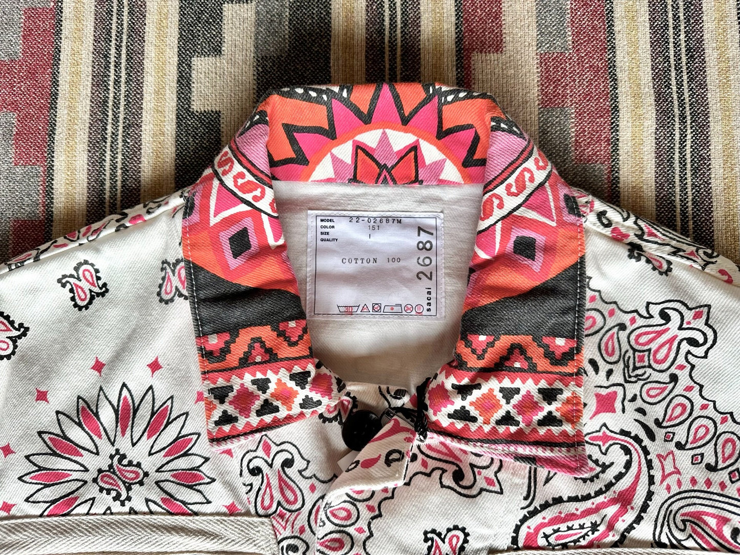 Sacai Bandana Print Blouson Jacket