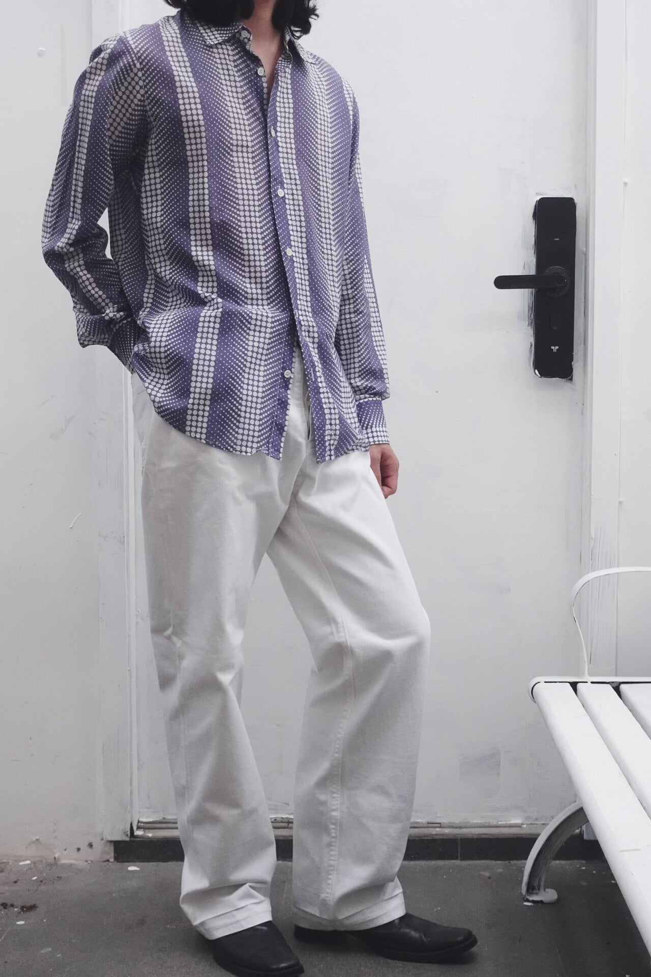 maison martin margiela polka dot shirt