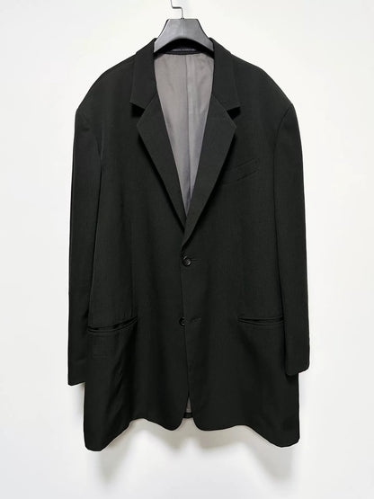 deep moss green wool long coat