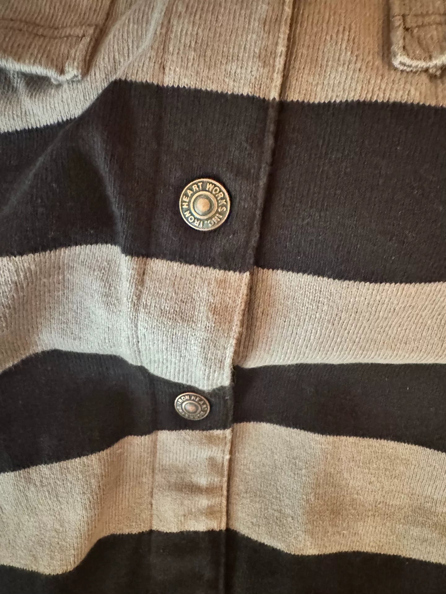 Vintage Iron Heart Striped Knitted Vest