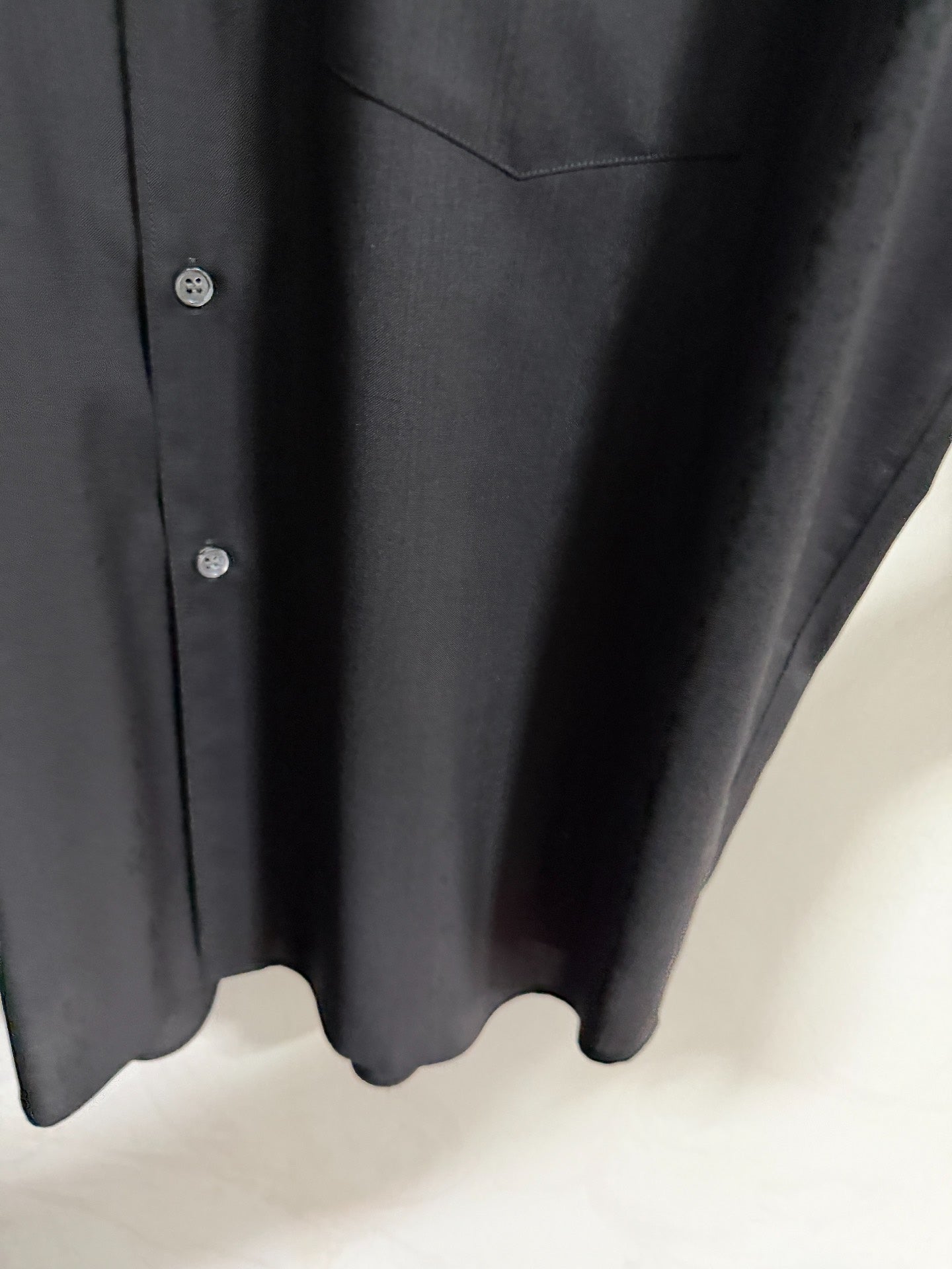 COMME des GARÇONS Black Long-Sleeve Shirt S