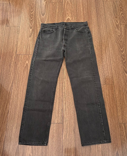 vintage levi's 501 black jeans from the 90s