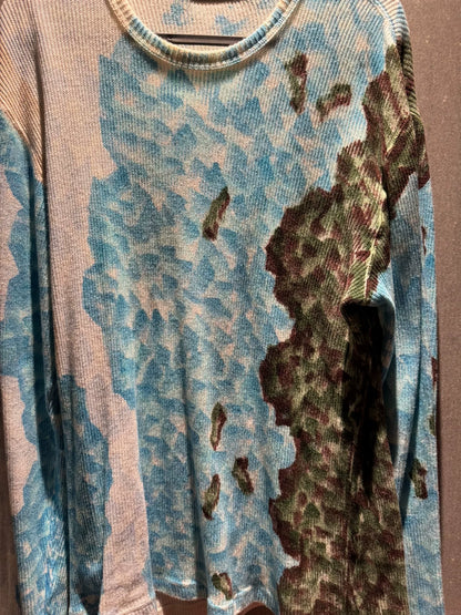 issey miyake long sleeve mountain water painting