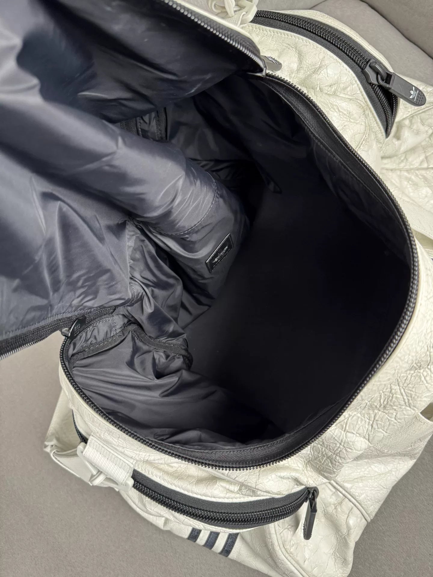 Balenciaga Adidas White Crossbody Travel Bag