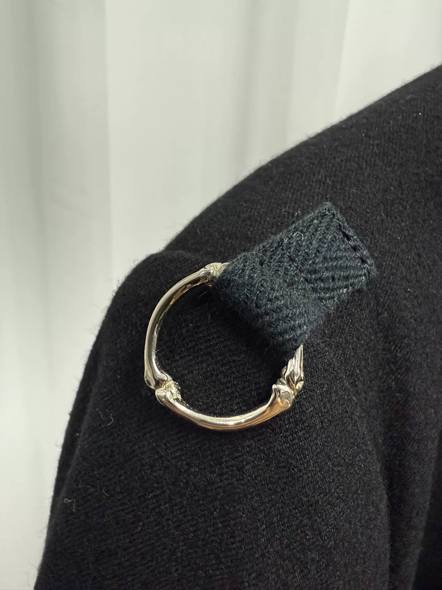 soloist skull ring zip jacket black