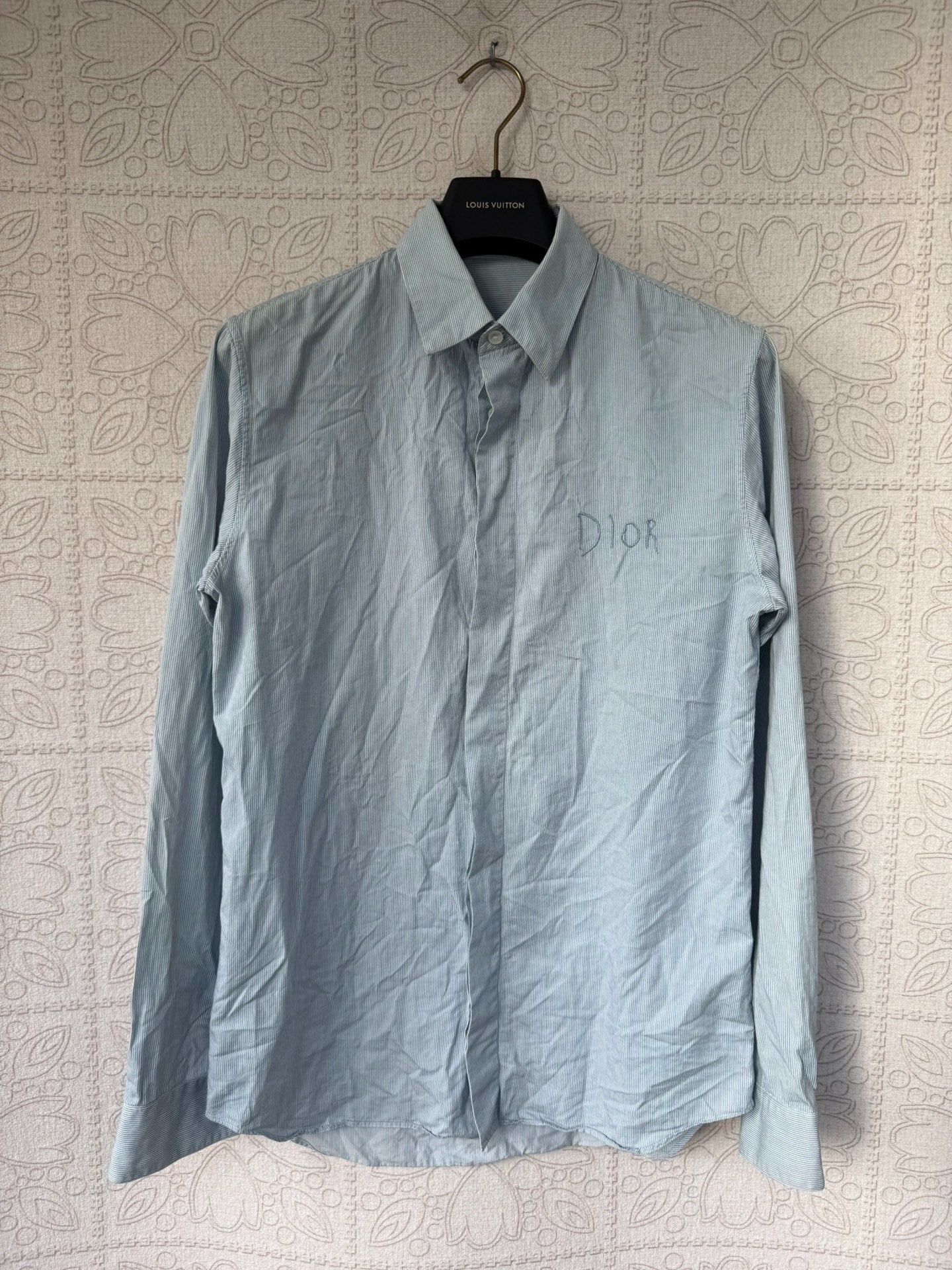 Dior Logo Embroidered Shirt Size 38