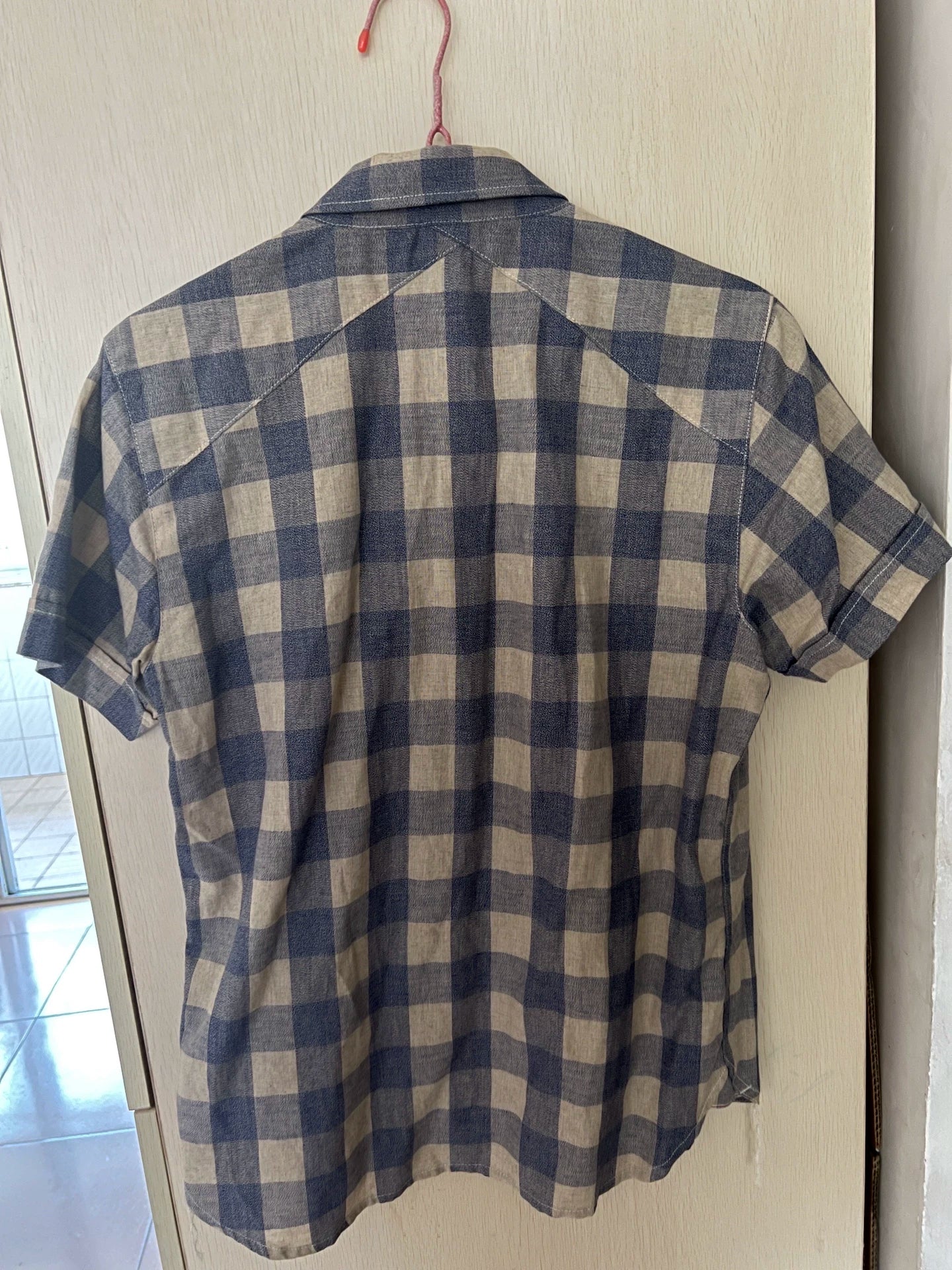 3SIXTEEN vintage Blue Pepper Salt Shirt
