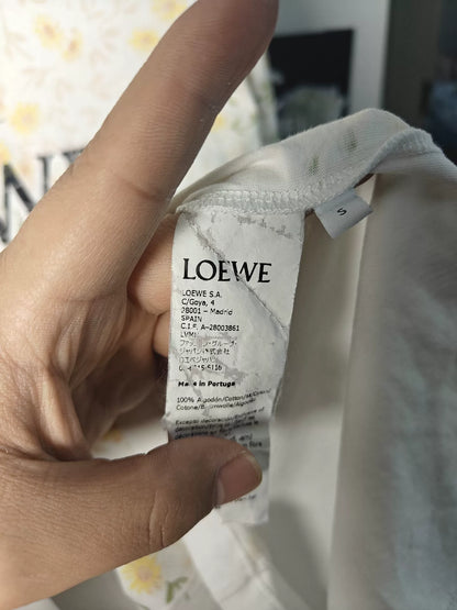 Loewe Embroidered Logo Short Sleeve T-Shirt