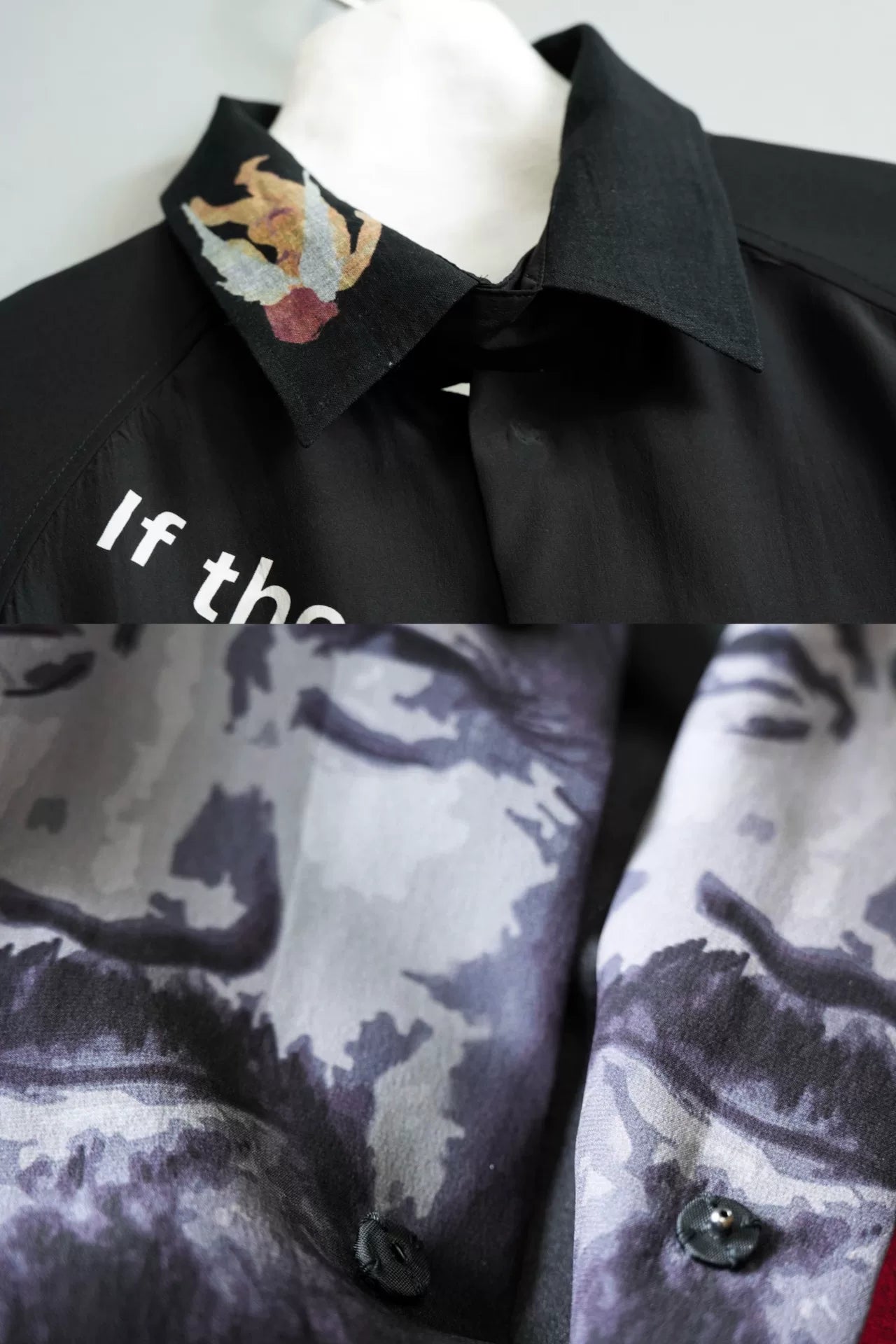 Yohji Yamamoto 24SS Dog & Man Silk Shirt