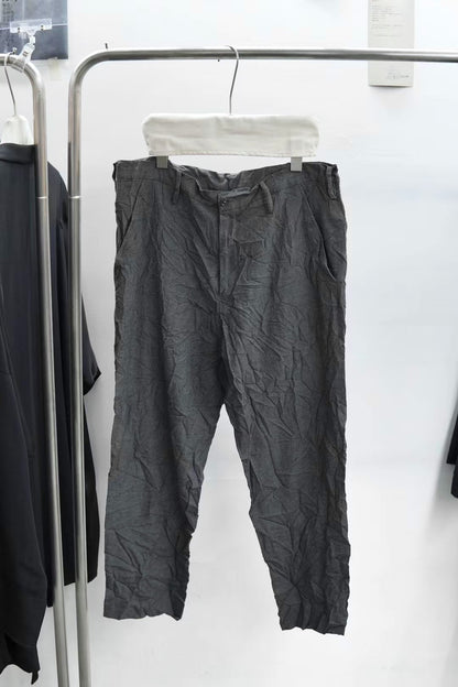Yohji Yamamoto Pour Homme S/S 2016 Gray Pleated Trousers