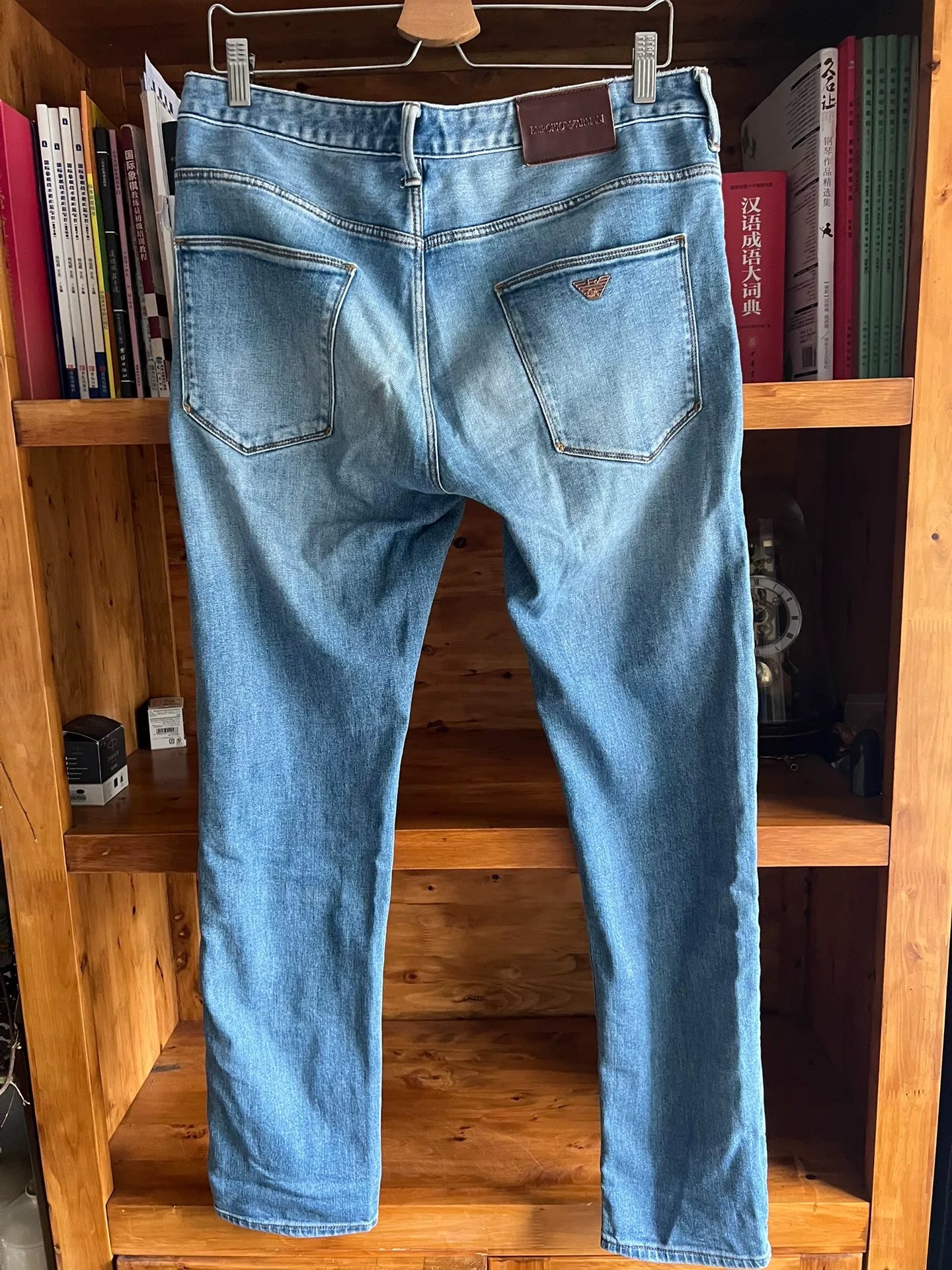 Emporio Armani Water-Washed Denim Jeans
