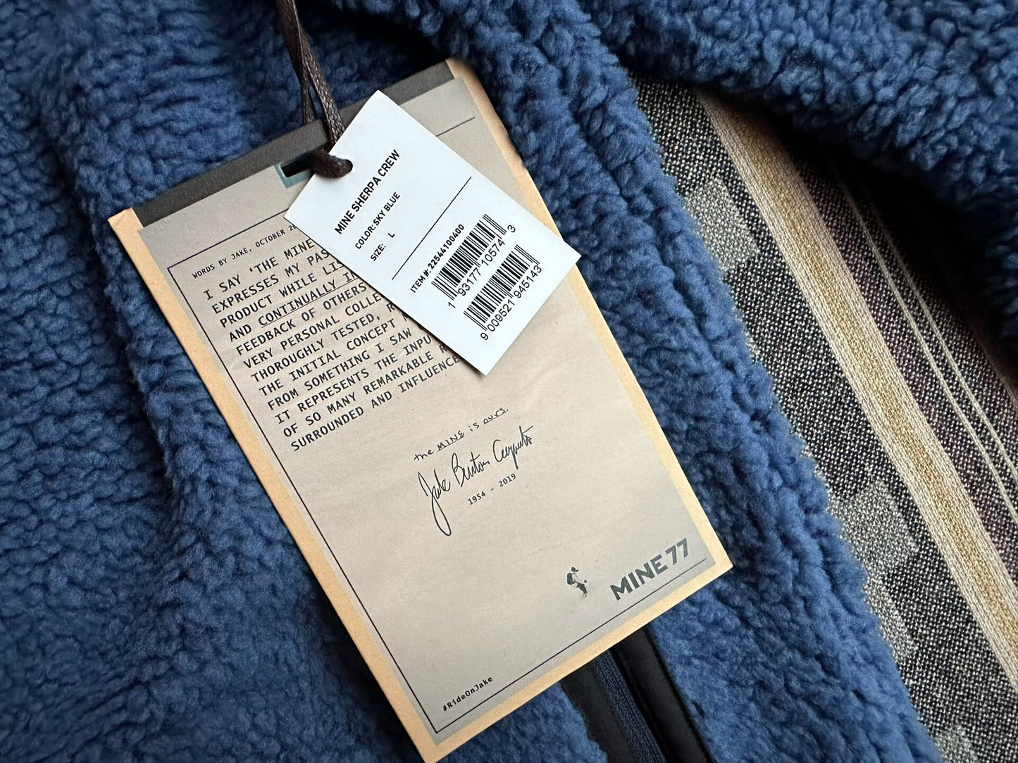 burton mine77 italian sherpa pocketed crew sweatshirt