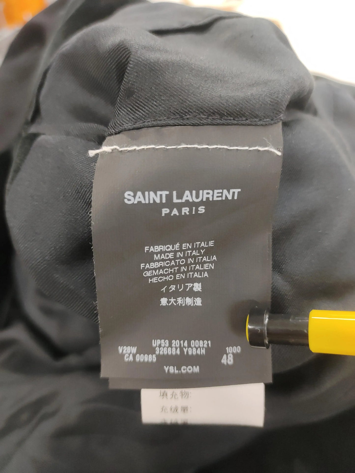 Saint Laurent Black Velvet Blazer 48