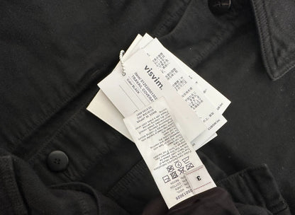visvim travail coverall moleskin jacket black