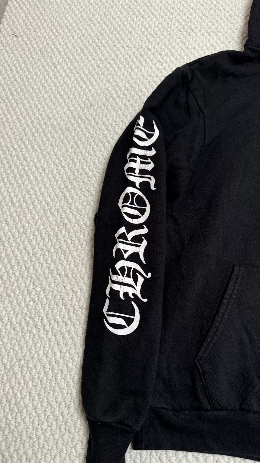 chromehearts limited edition black hoodie