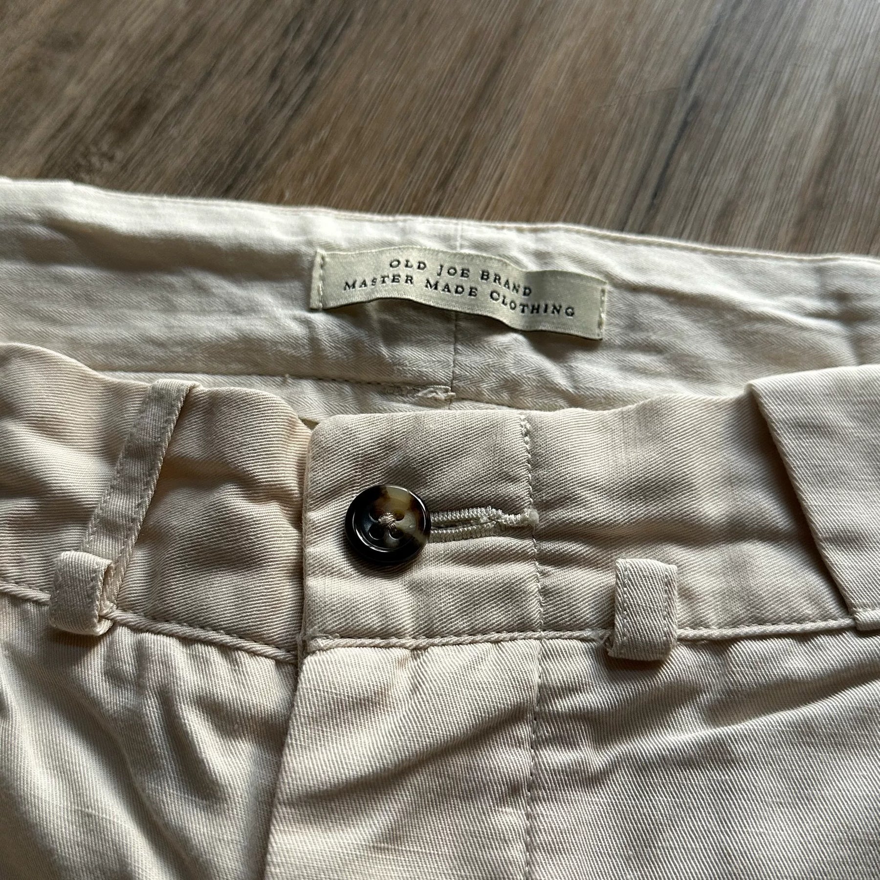 OLD JOE Cotton Linen White Pants