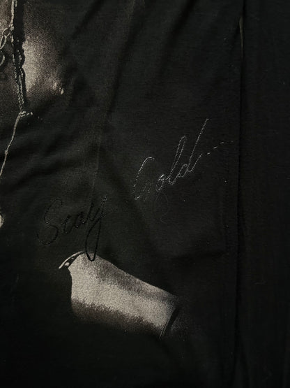 artistic long sleeve top with print