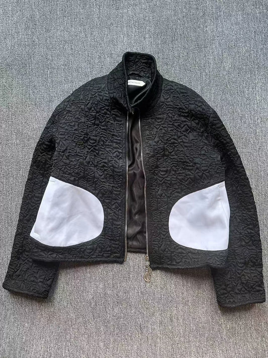 namacheko short jacket with contrast pockets