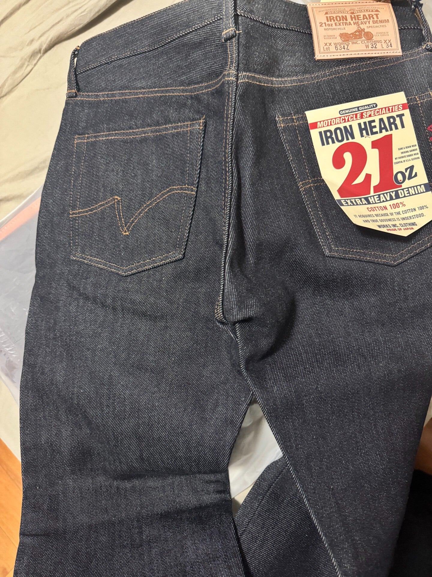 Heavyweight Iron Heart 634Z Denim Jeans