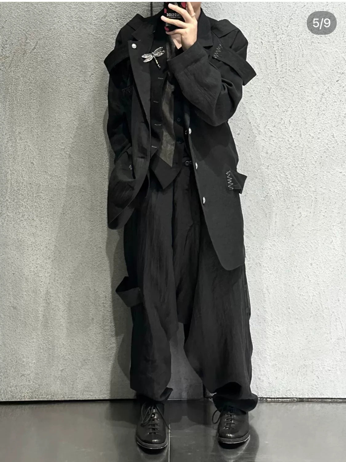 Yohji Yamamoto Black Button-Up Jacket
