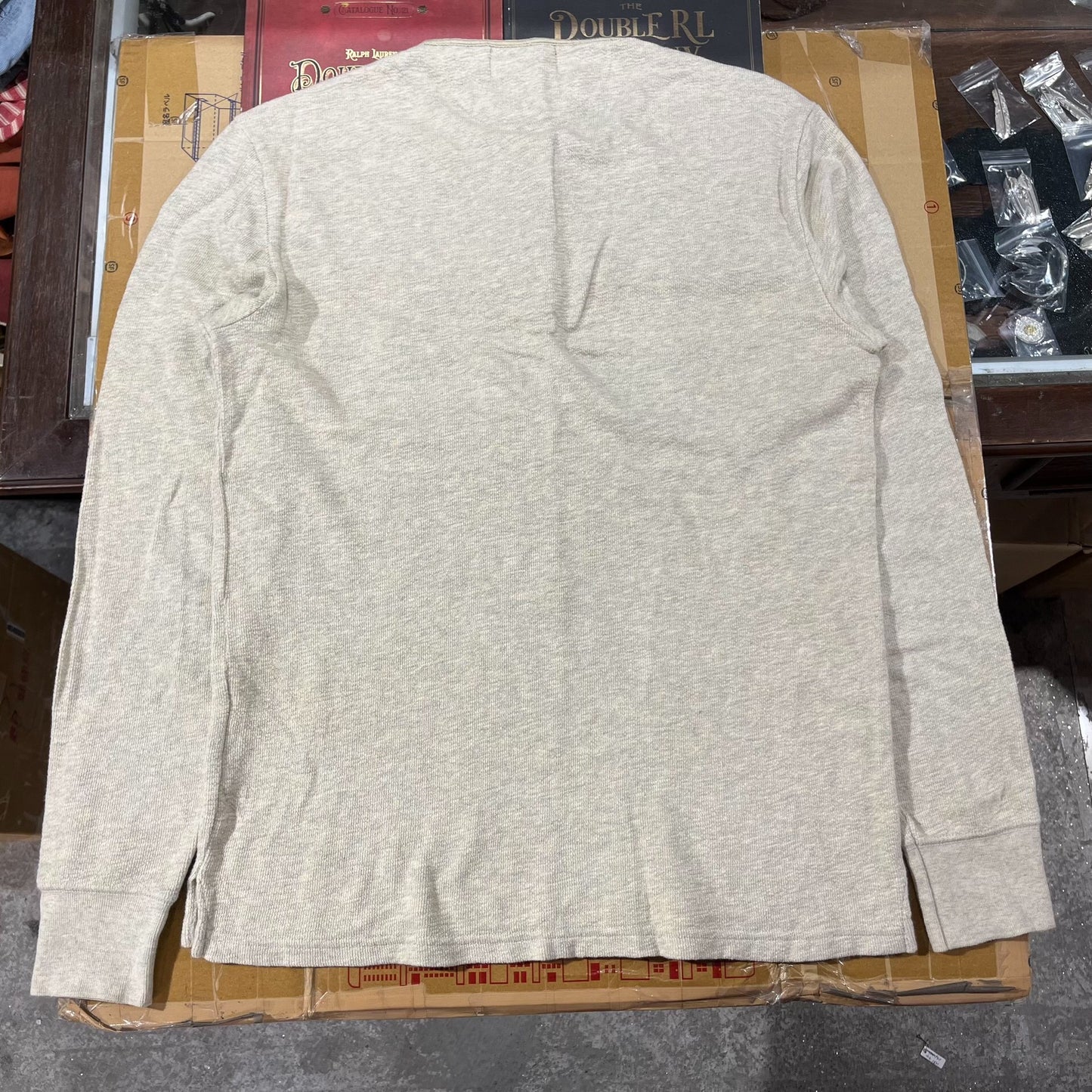 RRL Vintage Indian Embroidery Henley Shirt