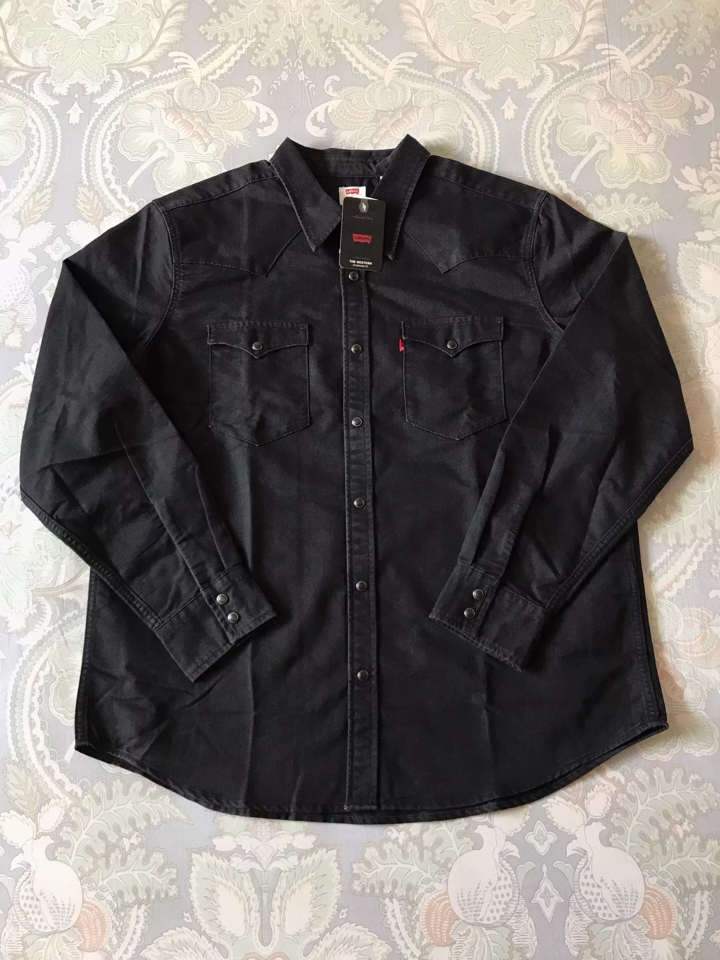 Levi's Washed Black Western Denim Shirt