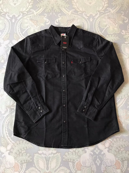 Levi's Washed Black Western Denim Shirt