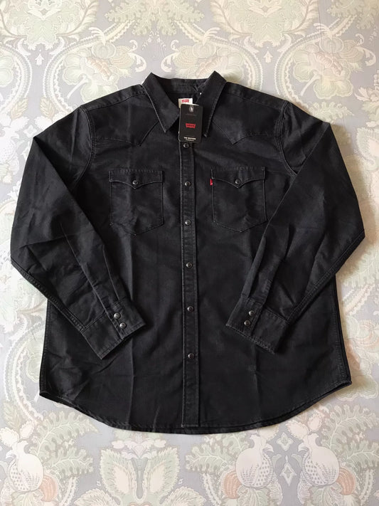 Levi's Washed Black Western Denim Shirt