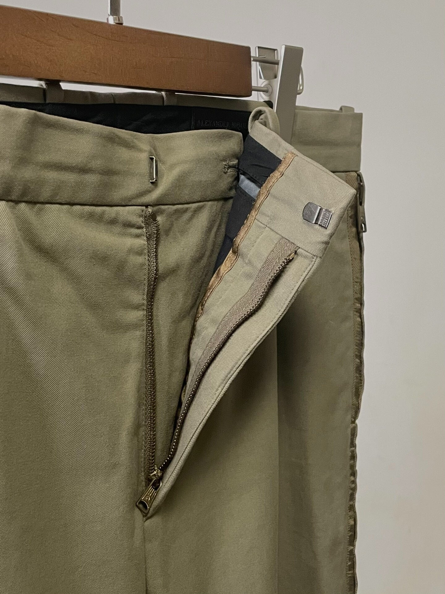 Alexander McQueen Side Zip Military Pants