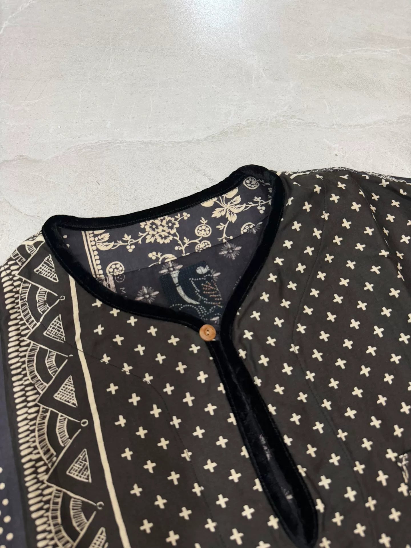 VISVIM 19SS ICT TUNIC P.O. Black Paisley