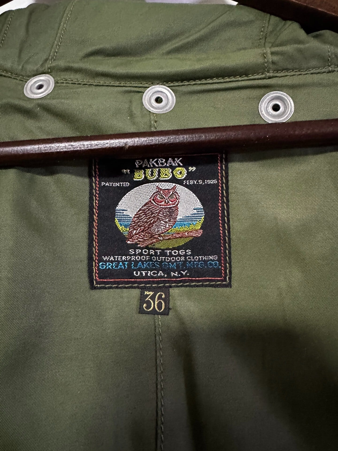 Vintage Freewheelers Green Wood Jacket