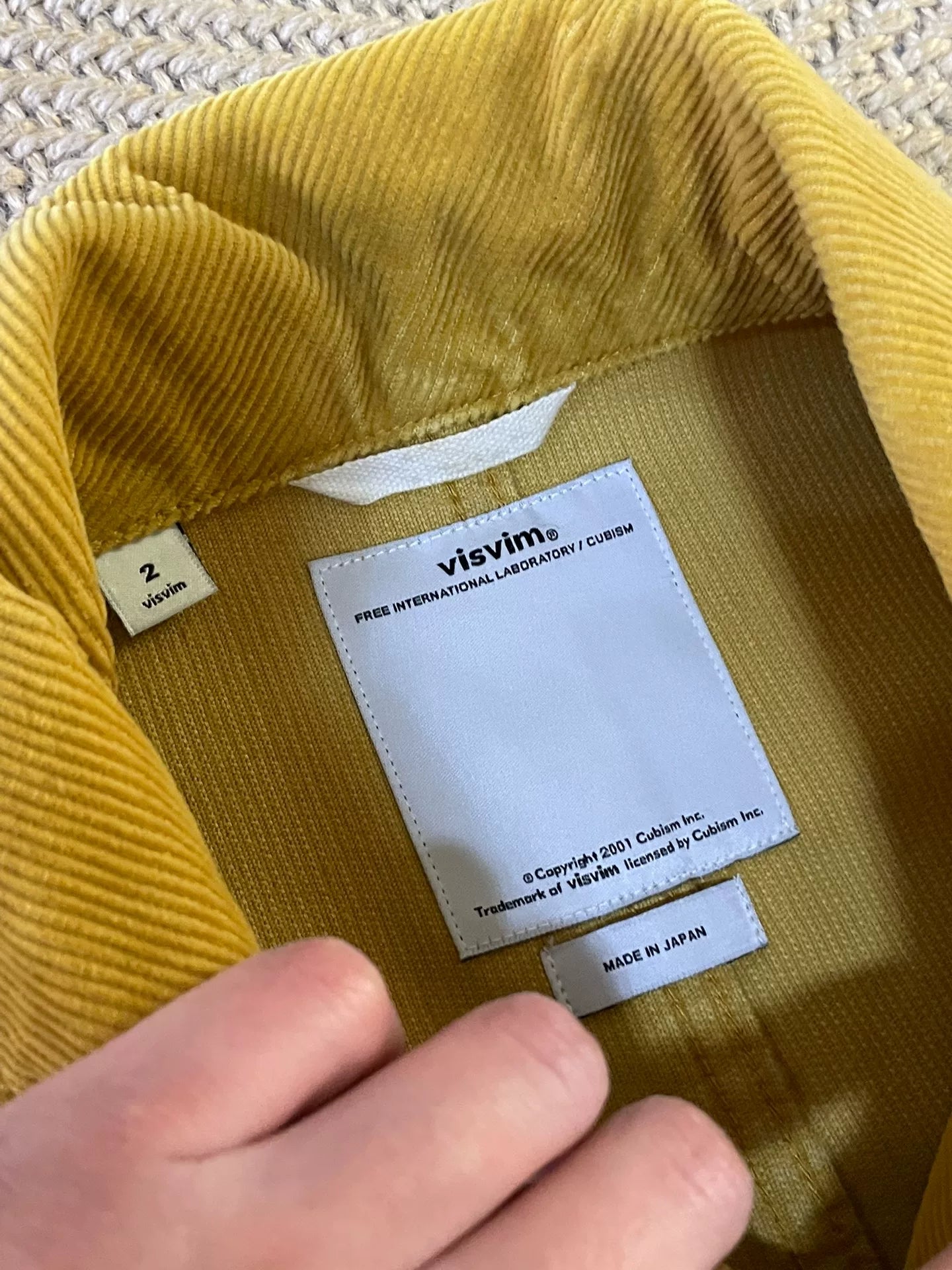 VISVIM ARTIFACE CORDUROY COVERALL