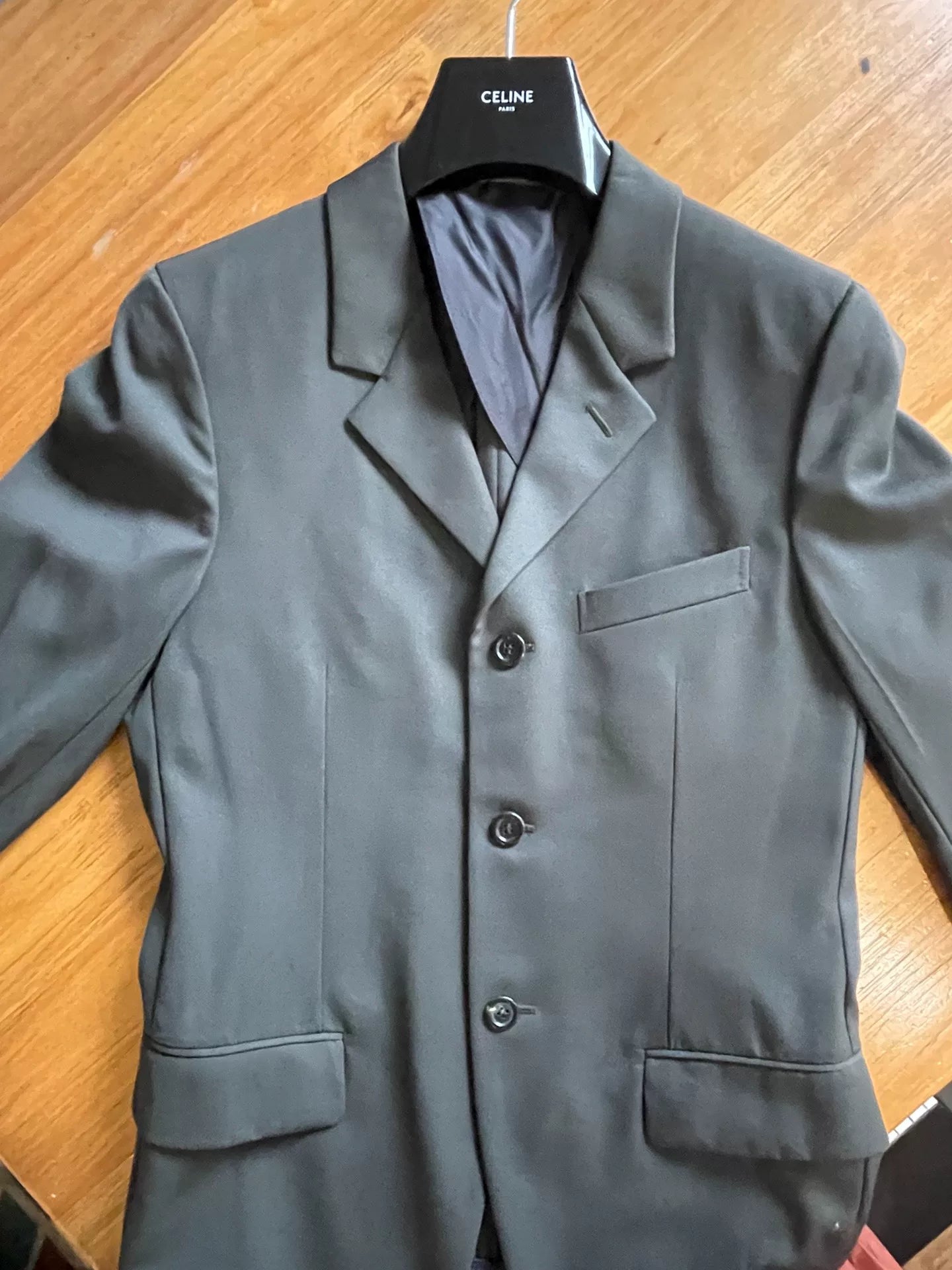 YSL 2011 Vintage Dark Green Blazer