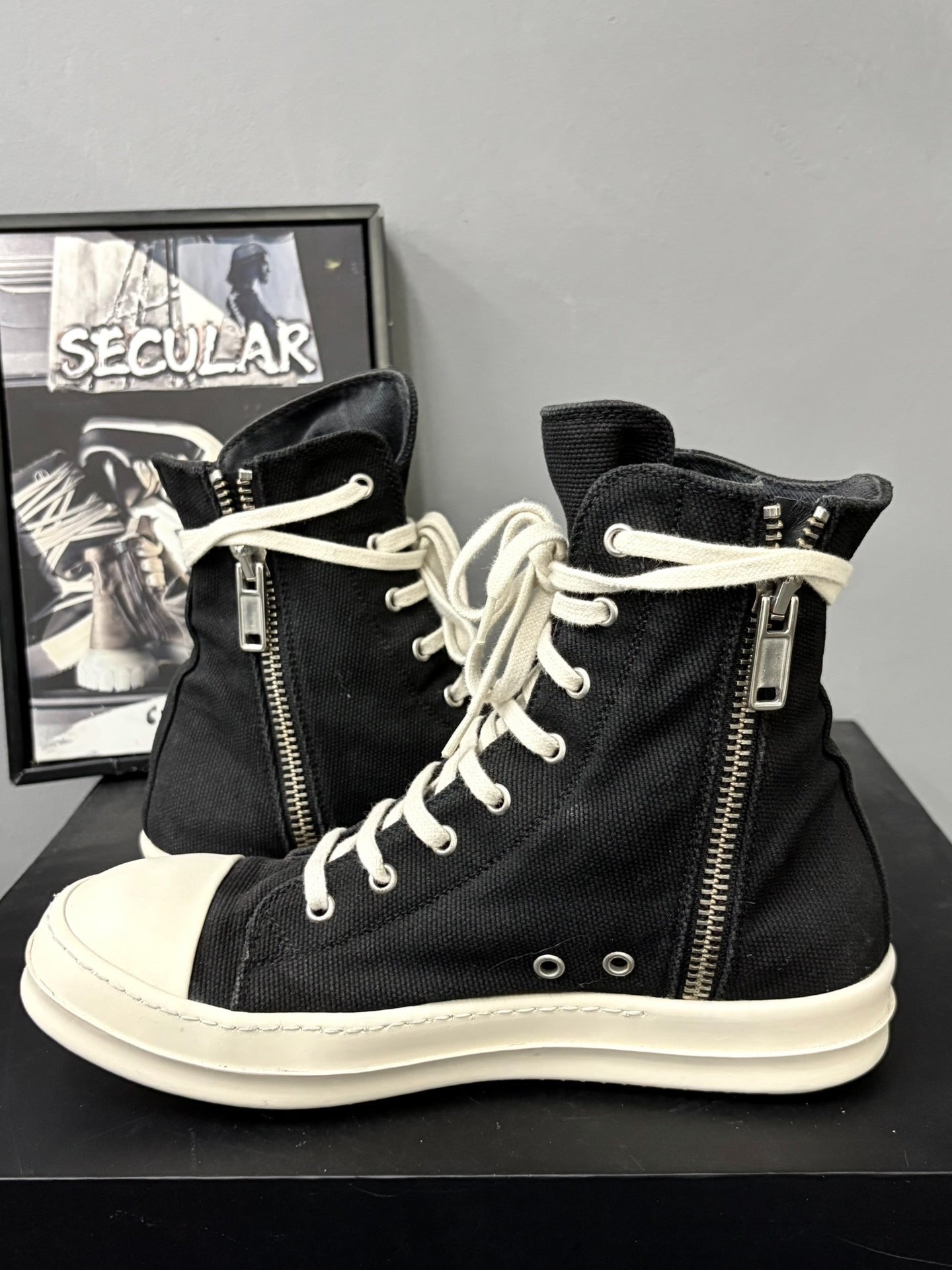 Rick Owens Drkshd Canvas High-Top