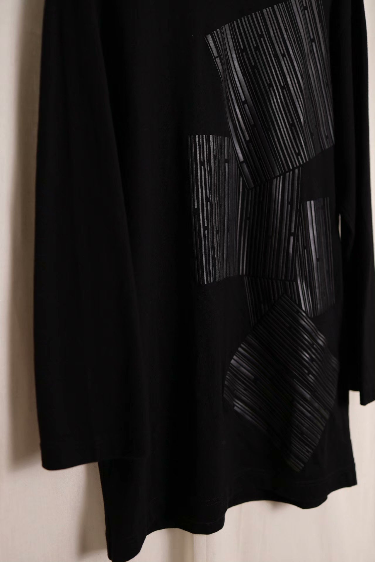 Y's by Yohji Yamamoto Barcode Print Top