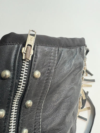 KAPITAL KOUNTRY LEATHER SHEEPSKIN BAG