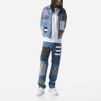 levi's x awake ny patchwork denim jacket