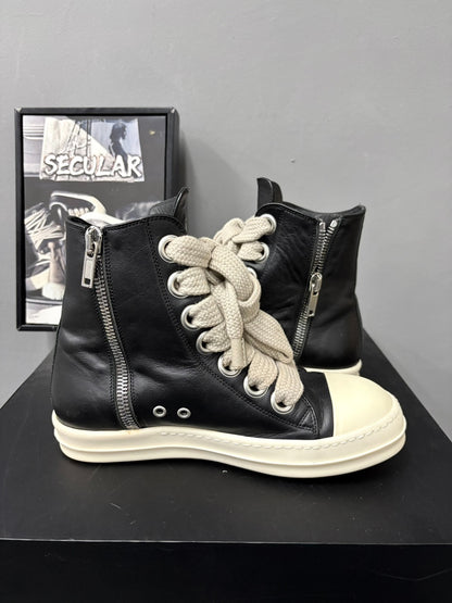 Rick Owens RO High-Top Leather Sneakers