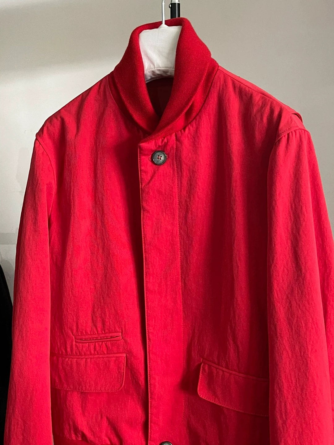 alexander mcqueen red varsity bomber jacket