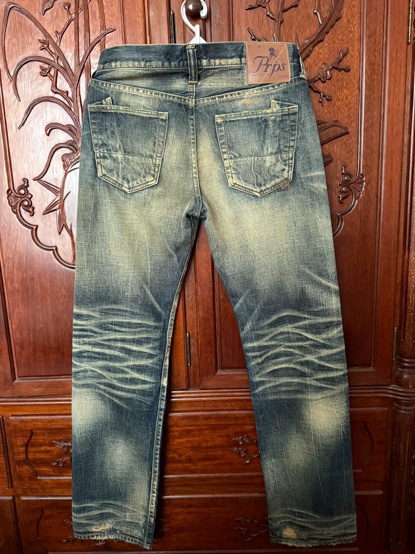 PRPS W31 Men's Straight Purple Ear Jeans