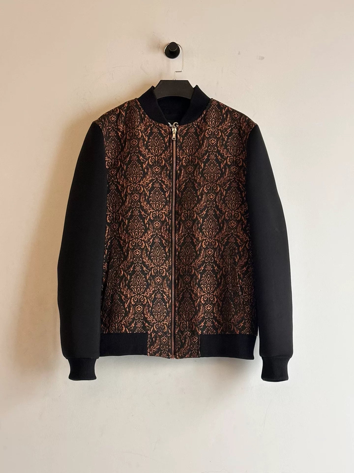 dolce&gabbana dg patterned baseball jacket