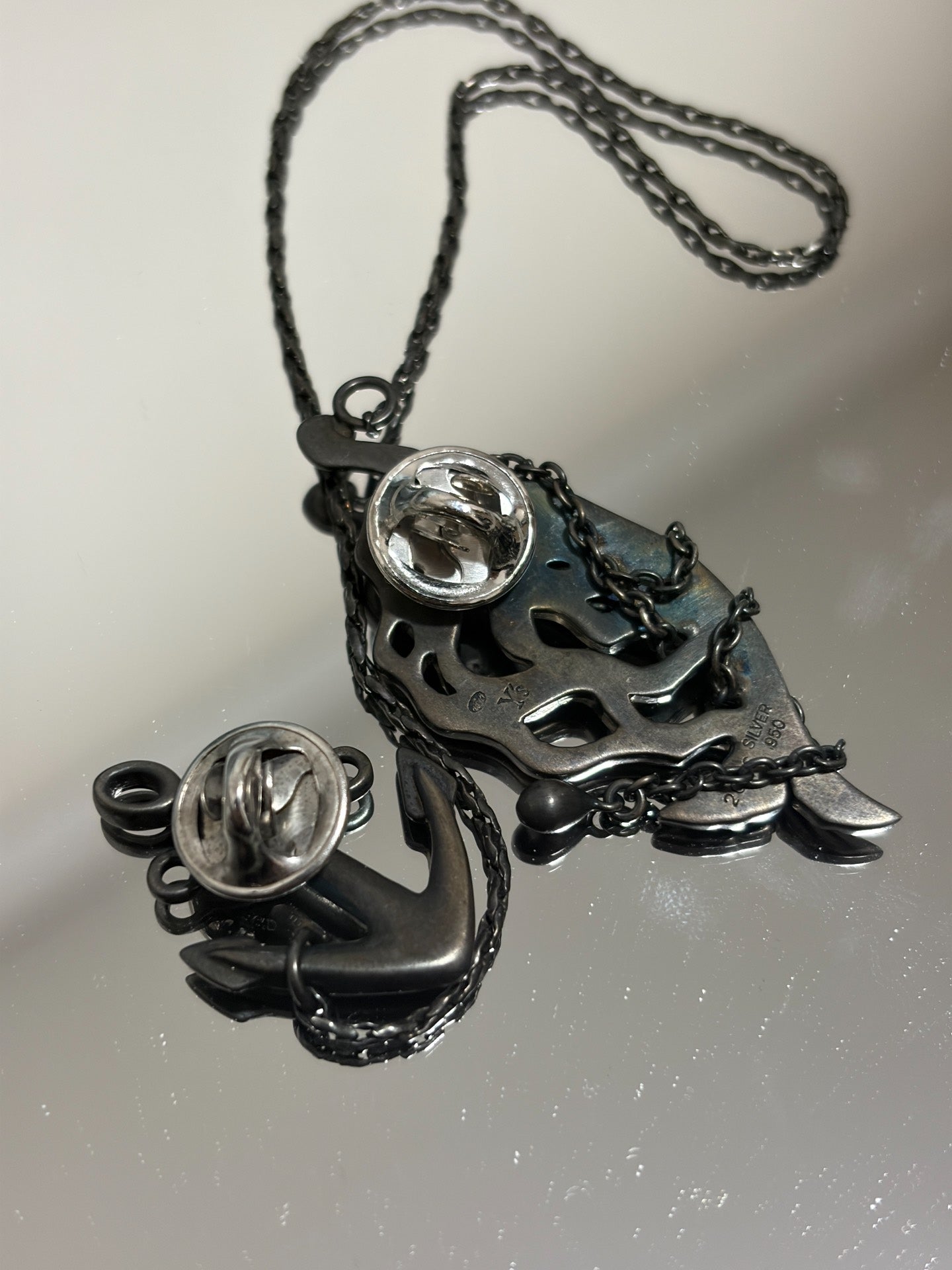 Yohji Yamamoto 2006AW Silver Mermaid Anchor Brooch