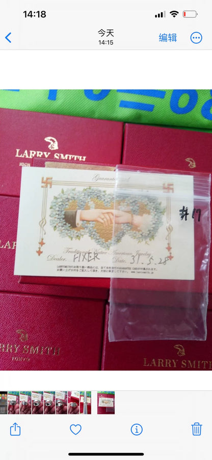 larry smith chrysanthemum nail ring in gold