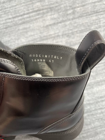 Dior Homme Red String Leather Boots