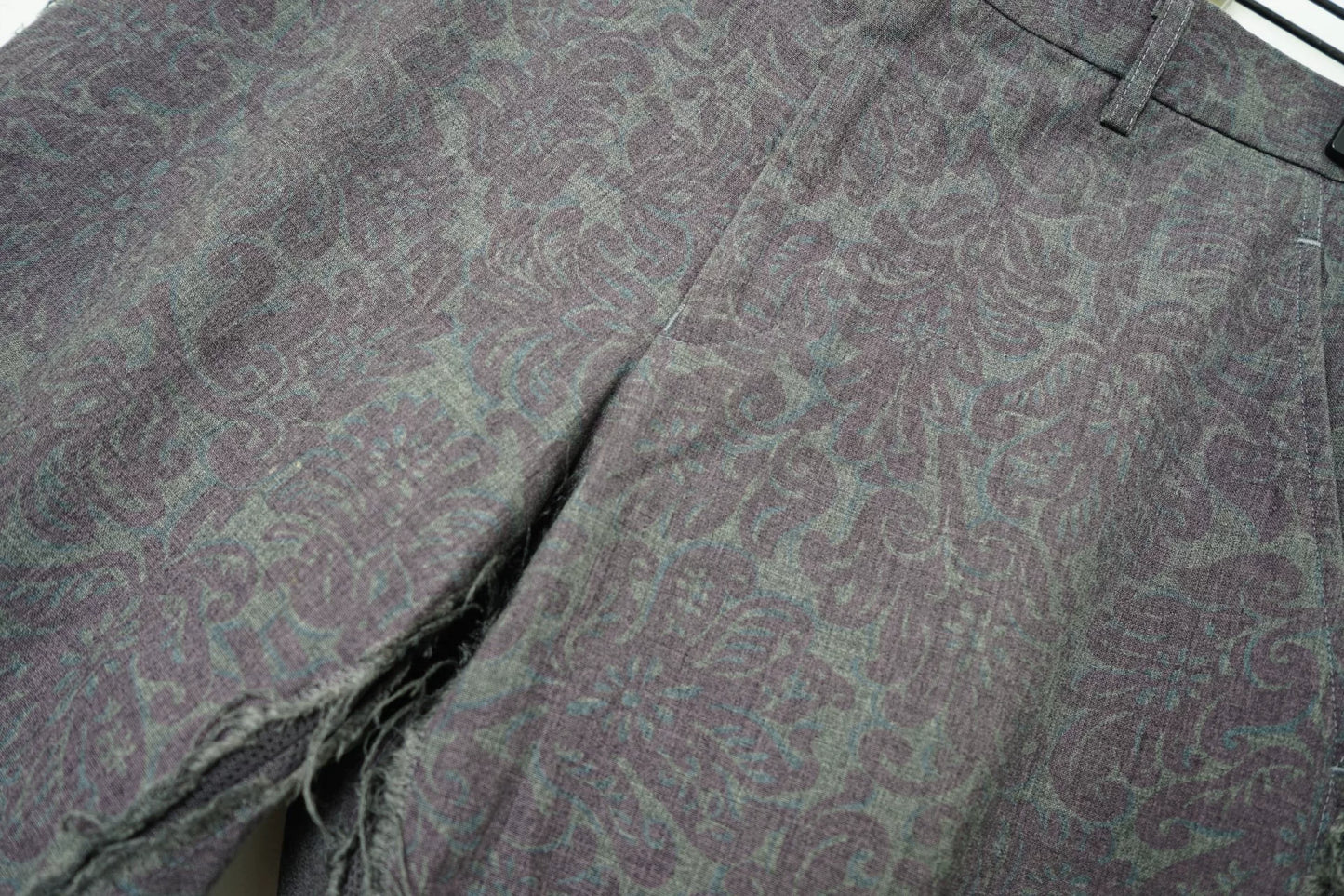 Comme des Garçons Distressed Frayed Cropped Pants